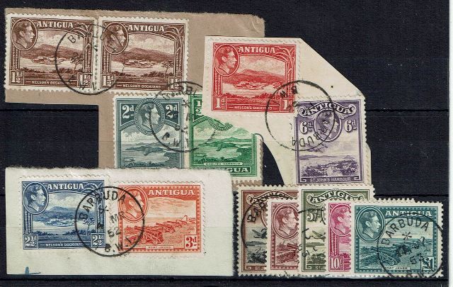Image of Antigua SG 98/109 FU British Commonwealth Stamp